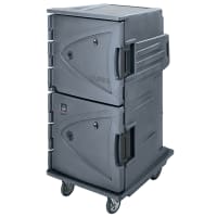 Cambro CMBHC1826TBF194 Camtherm® Hot/Cold Cart - Thermometer, Granite Sand, 110v thumbnail 4