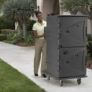 Cambro CMBHC1826TSF191 Camtherm Hot/Cold Cart - Thermometer, 6" Casters, Granite Gray 125v thumbnail 5