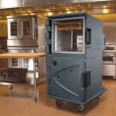 Cambro CMBHC1826TSF191 Camtherm Hot/Cold Cart - Thermometer, 6" Casters, Granite Gray 125v thumbnail 6