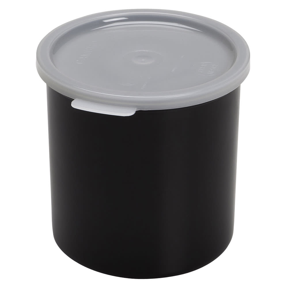 Cambro CP12110 1 1/5 qt Crock with Lid - Black