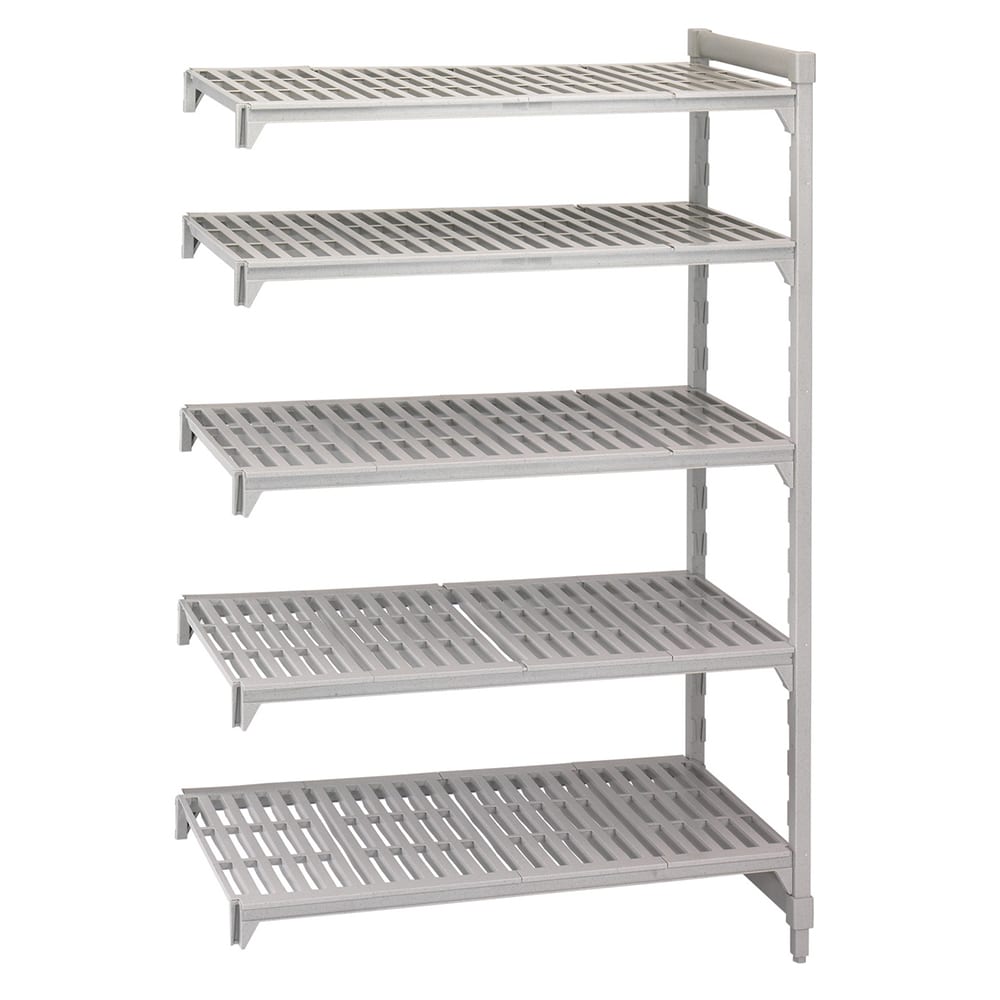 Cambro CPA242472V5480 24" NSF 5-Tier Polymer Shelf Kit - Camshelving® Premium, 24"W, 72"H