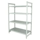 Cambro CPU212464V4480 24" NSF 4-Tier Polymer Shelf Kit - Camshelving® Premium, 21"W, 64"H thumbnail 3