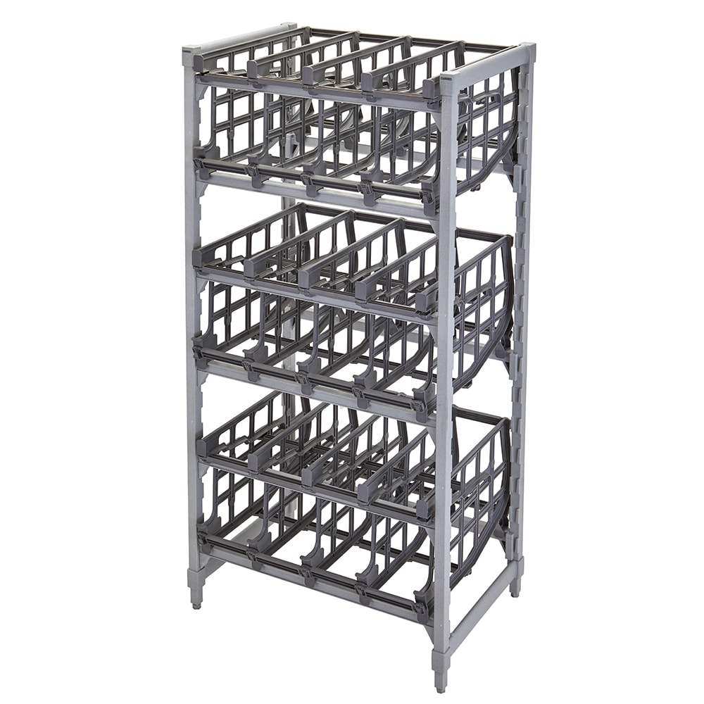 Cambro CPU243672C96480 72"H Stationary Can Rack w/ (96) #10 Capacity