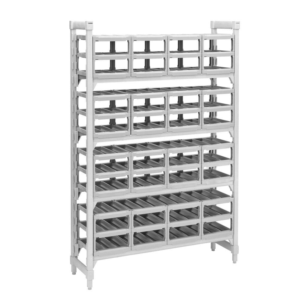Cambro CPUWR144872480 72"H Camshelving Premium Wine Rack w/ Accessories, Gray