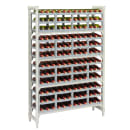 Cambro CPUWR144872480 72"H Camshelving Premium Wine Rack w/ Accessories, Gray thumbnail 2