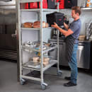 Cambro CPMCWB000 5" Locking Swivel Caster with Brake - Zinc thumbnail 2