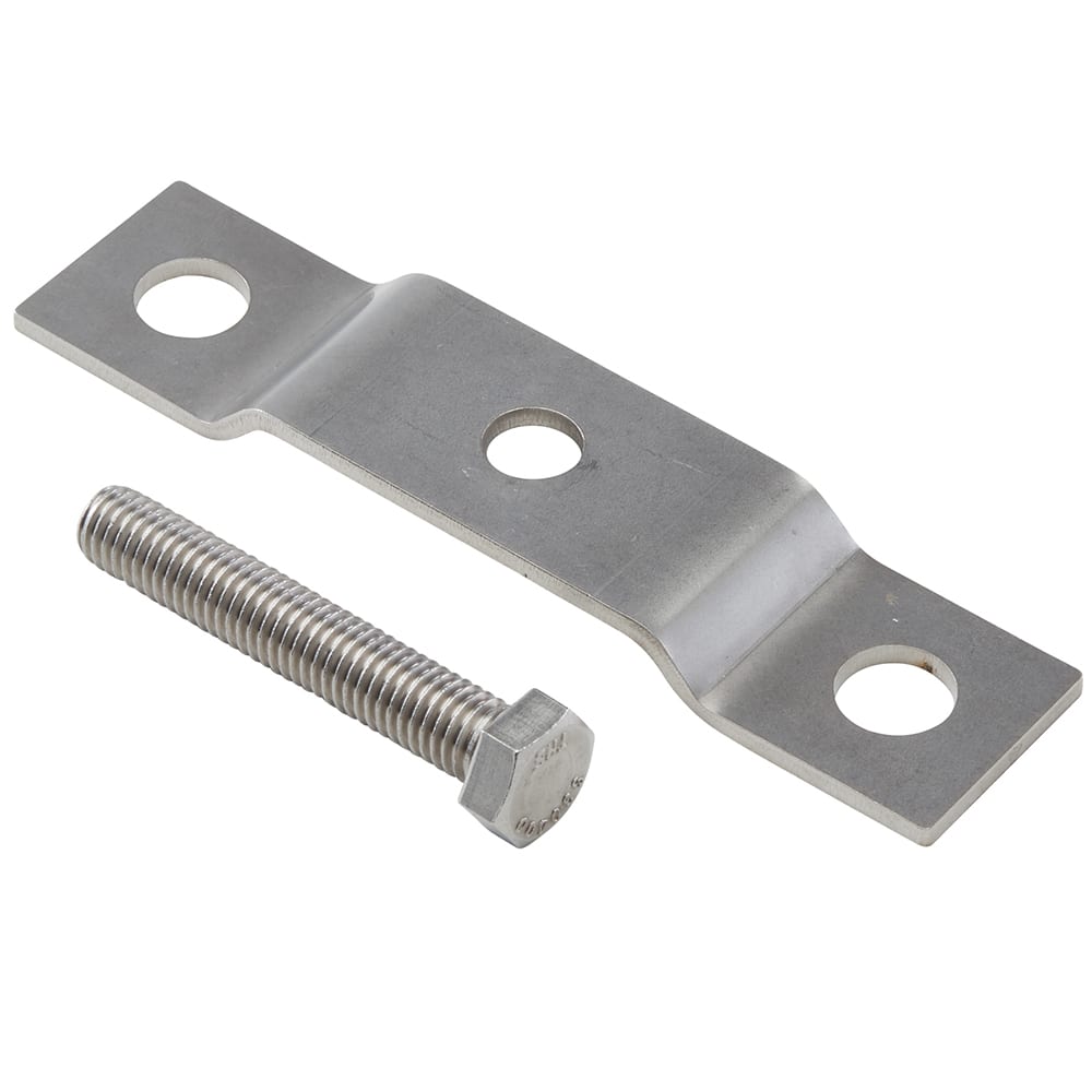 Cambro CSFF Camshelving® Seismic Foot - 6 1/2 x 1 1/2 x 3 1/2" Silver