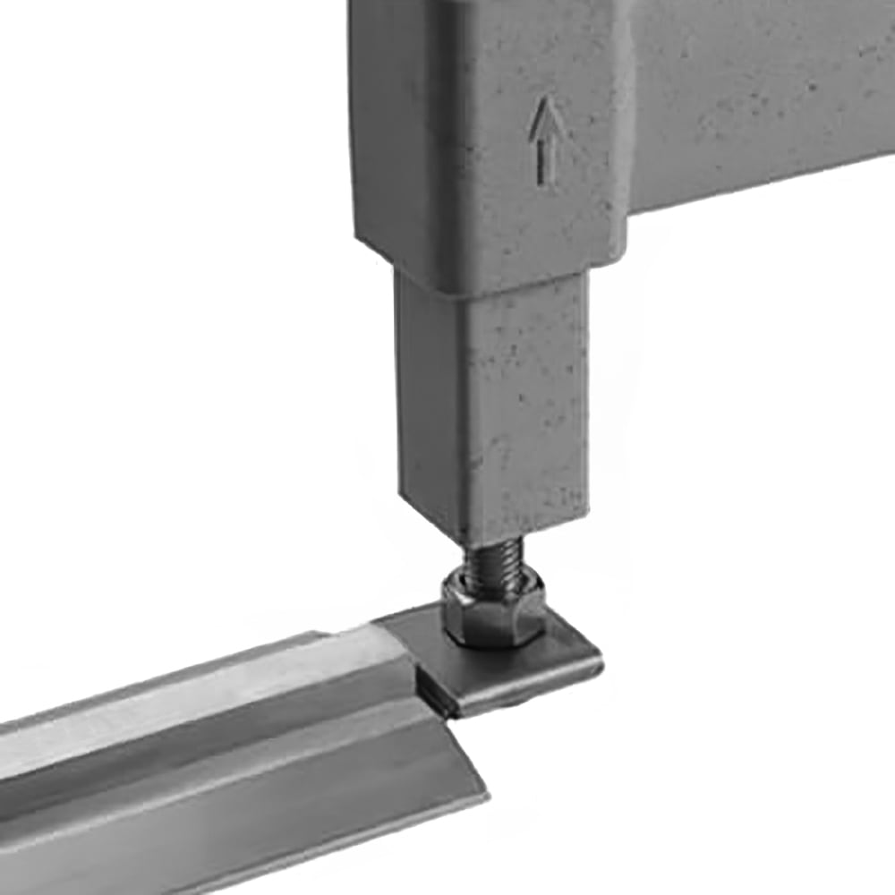 Cambro CSHDTK145 174" Floor Track Shelving, End Unit Supported