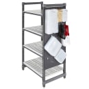 Cambro CSPEGKIT18110 Camshelving® Pegboard Storage System - 18" x 48", Plastic, Matte Black thumbnail 3