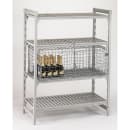 Cambro CSSC244818000 42 1/2" Camshelving® Premium Security Cage Module - 25 1/4"W, Stainless Steel thumbnail 2