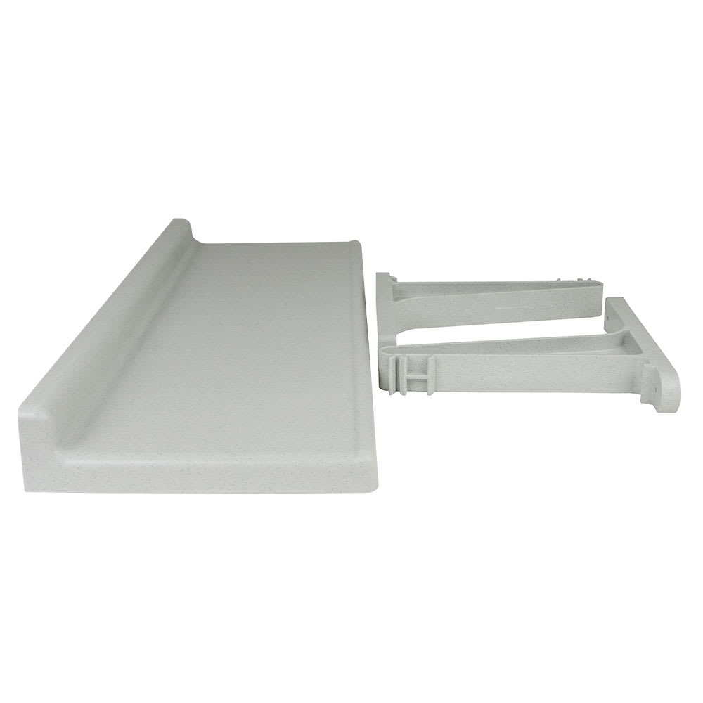 Cambro CSWS1436SK480 Solid Wall Mounted Shelf, 36"W x 14"D, Polypropylene