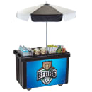 Cambro CVC55-110 Food Cart w/ Cover & Cutting Board, 55 3/16"L x 31 1/4"W x 93 1/2"H, Black thumbnail 2