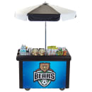 Cambro CVC55-110 Food Cart w/ Cover & Cutting Board, 55 3/16"L x 31 1/4"W x 93 1/2"H, Black thumbnail 3