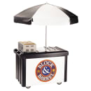 Cambro CVC55-110 Food Cart w/ Cover & Cutting Board, 55 3/16"L x 31 1/4"W x 93 1/2"H, Black thumbnail 4