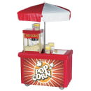 Cambro CVC55158 Food Cart w/ Cover & Cutting Board, 55 3/16"L x 31 1/4"W x 93 1/2"H, Red thumbnail 3