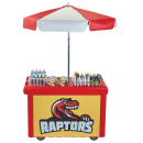 Cambro CVC55158 Food Cart w/ Cover & Cutting Board, 55 3/16"L x 31 1/4"W x 93 1/2"H, Red thumbnail 5