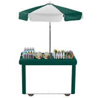 Cambro CVC55158 Food Cart w/ Cover & Cutting Board, 55 3/16"L x 31 1/4"W x 93 1/2"H, Red thumbnail 9