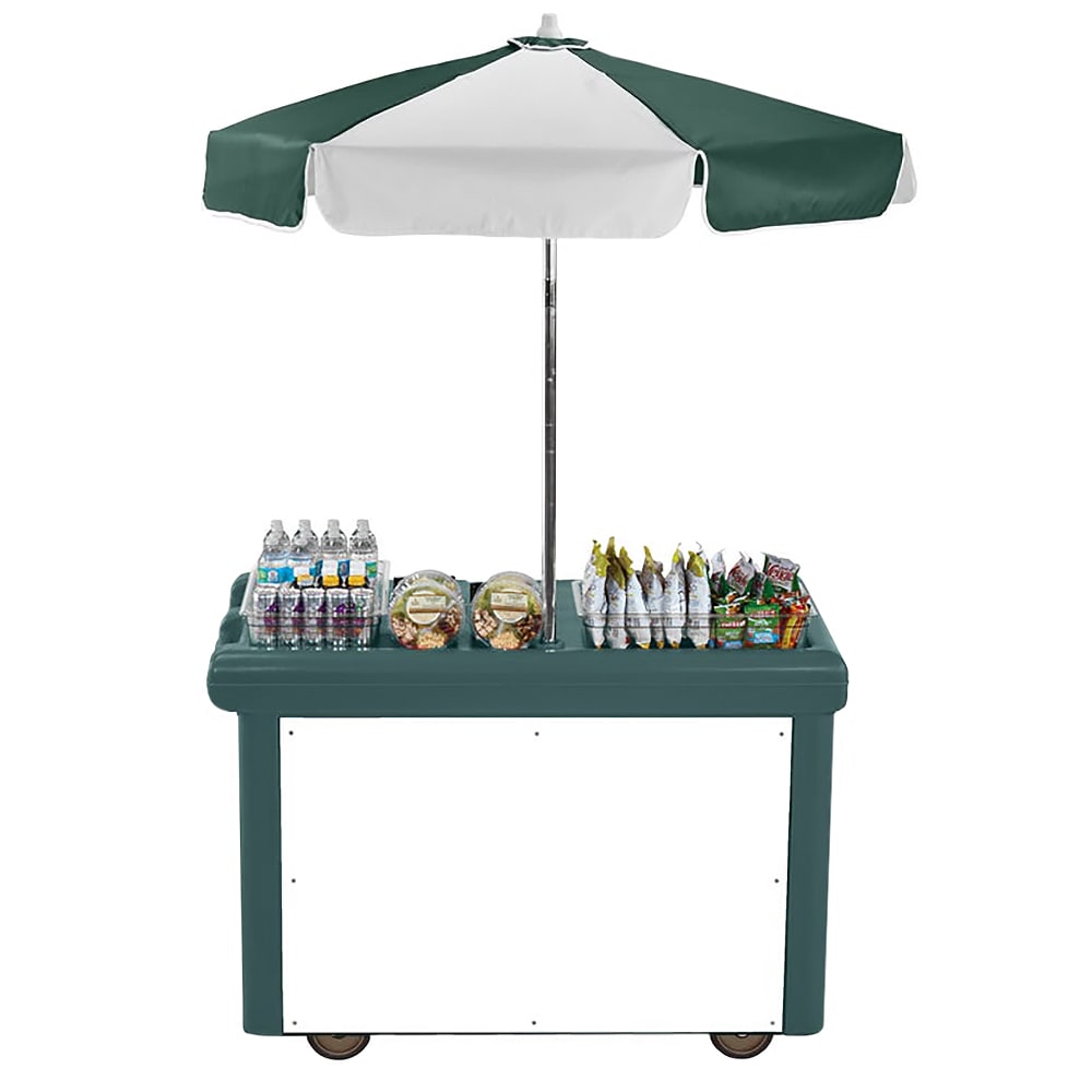 Cambro CVC55192 Food Cart w/ Cover & Cutting Board, 55 3/16"L x 31 1/4"W x 93 1/2"H, Green