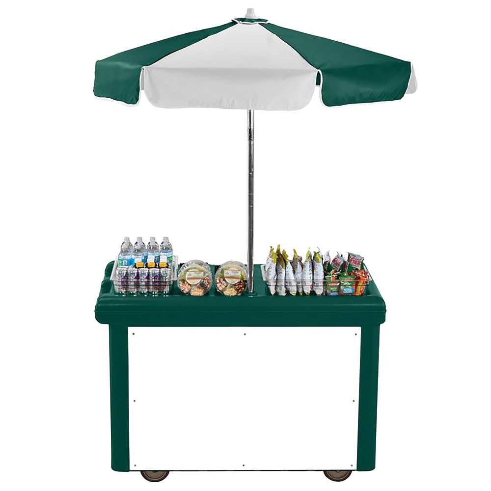 Cambro CVC55519 Food Cart w/ Cover & Cutting Board, 55 3/16"L x 31 1/4"W x 93 1/2"H, Green