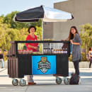 Cambro CVC72-110 Food Cart w/ Cover & Cutting Board, 74 1/2"L x 31 3/4"W x 94"H, Black thumbnail 2