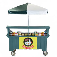Cambro CVC72191 Food Cart w/ Cover & Cutting Board, 74 1/2"L x 31 3/4"W x 94"H, Gray thumbnail 10