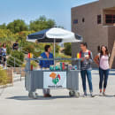 Cambro CVC72191 Food Cart w/ Cover & Cutting Board, 74 1/2"L x 31 3/4"W x 94"H, Gray thumbnail 3