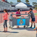 Cambro CVC72191 Food Cart w/ Cover & Cutting Board, 74 1/2"L x 31 3/4"W x 94"H, Gray thumbnail 5