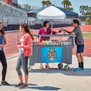 Cambro CVC72191 Food Cart w/ Cover & Cutting Board, 74 1/2"L x 31 3/4"W x 94"H, Gray thumbnail 6
