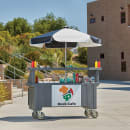 Cambro CVC72191 Food Cart w/ Cover & Cutting Board, 74 1/2"L x 31 3/4"W x 94"H, Gray thumbnail 8