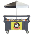 Cambro CVC72191 Food Cart w/ Cover & Cutting Board, 74 1/2"L x 31 3/4"W x 94"H, Gray thumbnail 9