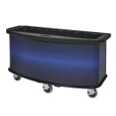 Cambro CVC75BW10 75"W Open Well Vending Cart w/ Umbrella Hole - Polyethylene, Blue thumbnail 2