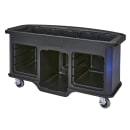 Cambro CVC75BW10 75"W Open Well Vending Cart w/ Umbrella Hole - Polyethylene, Blue thumbnail 9
