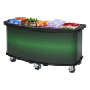 Cambro CVC75BW12 75"W Open Well Vending Cart w/ Umbrella Hole - Polyethylene, Green thumbnail 3