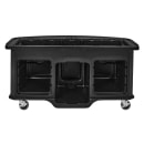 Cambro CVC75BW14 75"W Open Well Vending Cart w/ Umbrella Hole - Polyethylene, Healthy Choices" Wrap thumbnail 3