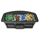 Cambro CVC75BW15 75"W Open Well Vending Cart w/ Umbrella Hole - Polyethylene, Fruit & Veggie Wrap thumbnail 3