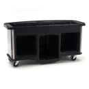 Cambro CVC75BW15 75"W Open Well Vending Cart w/ Umbrella Hole - Polyethylene, Fruit & Veggie Wrap thumbnail 4