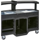 Cambro CVC75W10 75"W Open Well Vending Cart w/ Safety Barrier & Umbrella Hole - Polyethylene, Blue thumbnail 2