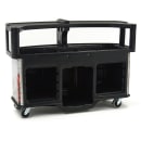 Cambro CVC75W14 75"W Open Well Vending Cart w/ Safety Barrier & Umbrella Hole - Polyethylene, Healthy Choices" Wrap thumbnail 5