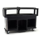 Cambro CVC75W15 75"W Open Well Vending Cart w/ Safety Barrier & Umbrella Hole - Polyethylene, Fruit & Veggie Wrap thumbnail 2