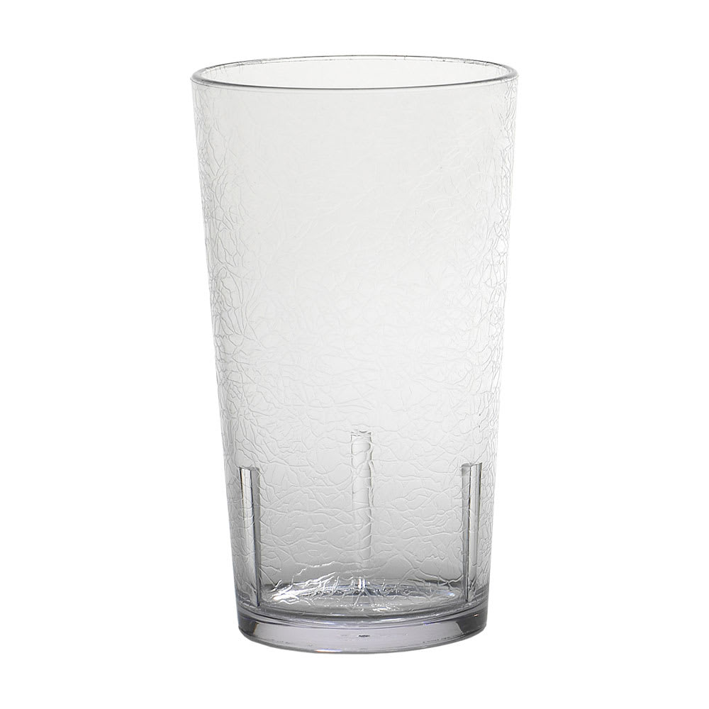 Cambro D12152 12 oz Clear Crackled Plastic Tumbler