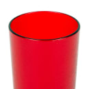 Cambro D16156 16 oz Ruby Red Crackled Plastic Tumbler thumbnail 2
