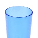 Cambro D16608 16 oz Sapphire Blue Crackled Plastic Tumbler thumbnail 2