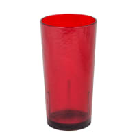 Cambro D24152 24 oz Clear Crackled Plastic Tumbler thumbnail 4