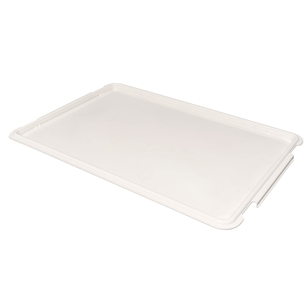 Cambro DBC1826CW148 26" x 18" Camwear® Pizza Dough Box Cover - Polycarbonate, White