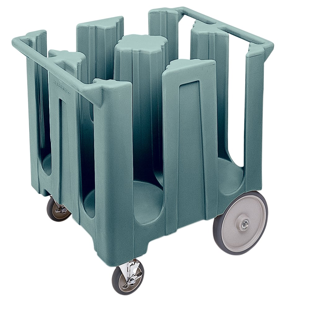 Cambro DC1225401 32 3/4" Mobile Dish Caddy w/ (4) Columns - Plastic, Slate Blue