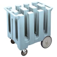 Cambro DC575191 23 1/2" Mobile Dish Caddy w/ (6) Columns - Plastic, Granite Gray thumbnail 2