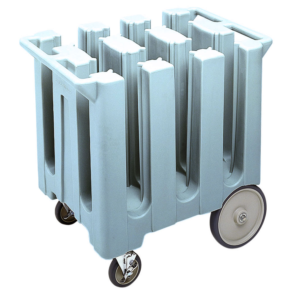 Cambro DC575401 23 1/2" Mobile Dish Caddy w/ (6) Columns - Plastic, Slate Blue