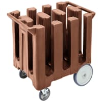 Cambro DC700110 23 1/2" Mobile Dish Caddy w/ (6) Columns - Plastic, Black thumbnail 2