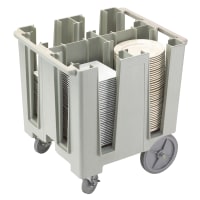 Cambro DCS1125110 30 1/2" Mobile Dish Caddy w/ (4) Columns - Plastic, Black thumbnail 2