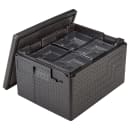 Cambro EPPMTSW110 GoBox® Insulated Food Carrier w/ (24) Meal Tray Capacity, Black thumbnail 2